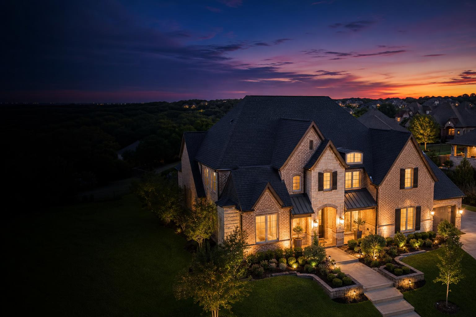 Newly installed residential roof by Pickle Roofing Solutions in Allen, TX